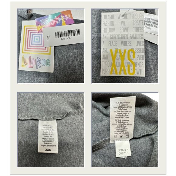 LuLaRoe Retired Julia Bundle of 5 XXS Dresses all NWT Multicolors - Picture 7 of 13